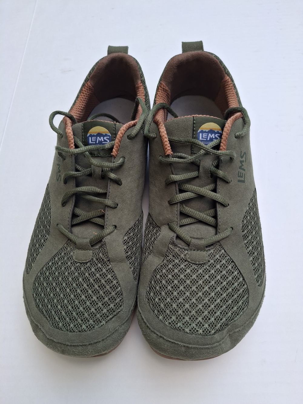Lem's Primal 2 Olive Green Lightweight Lace-Up Sneakers 13